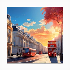 London Cityscape 2 Canvas Print