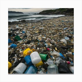 Beach Trash Canvas Print