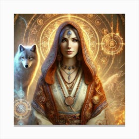 Spiritual Guide Aya 1024x1024 Canvas Print