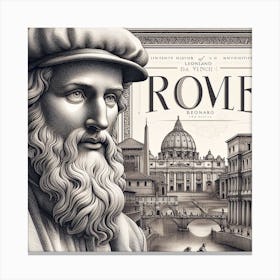 Rome Travel Poster Canvas Print
