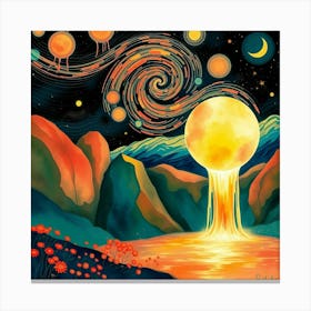 Starry Night 7 Canvas Print