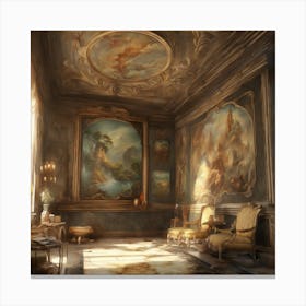 Room In A Castle 3 Canvas Print