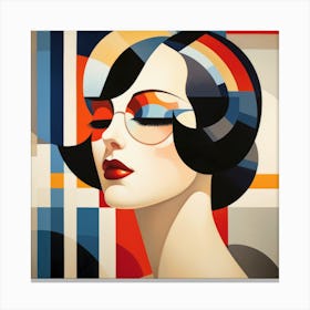 Bauhaus French Woman 03 Canvas Print