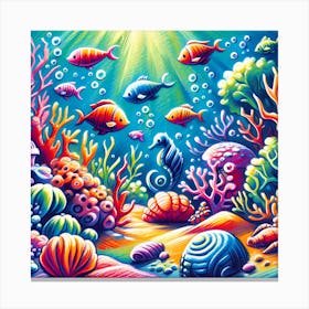 Super Kids Creativity:Under The Sea Canvas Print