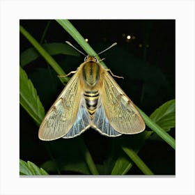 Moth Of The Night Canvas Print