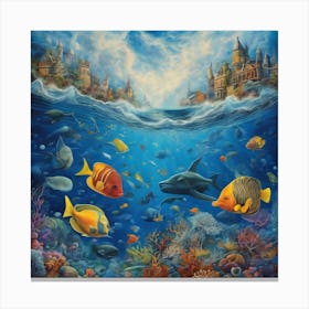 Underwater City Canvas Print