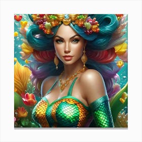 Gummy Bear Mermaid 2 Canvas Print