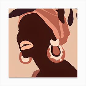 Portrait Of African Woman Canvas Print