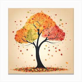 Seasons of Blossom 8 VECTOR ART Canvas Print