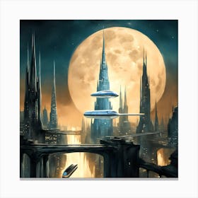 Alien City Canvas Print