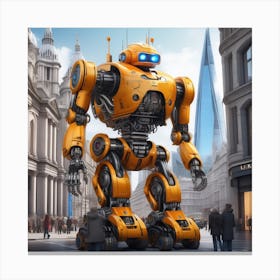 Robot City 6 Canvas Print