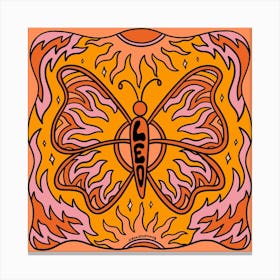 Leo Butterfly Canvas Print