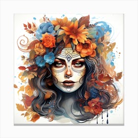 Day Of The Dead Girl 3 Canvas Print