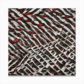 Abstract Black And White Pattern 1 Canvas Print