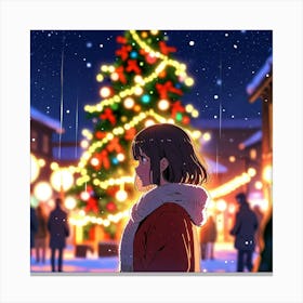 Leonardo Anime Xl Funny Christmas 0 Canvas Print