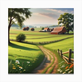 Farm Road 2 Canvas Print