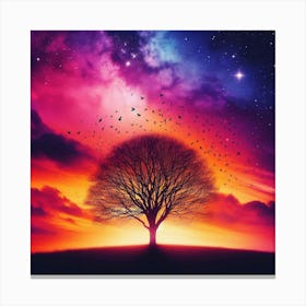 Tree In The Sky 27 Canvas Print