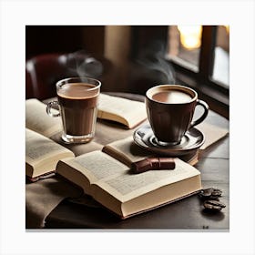 Coffee And Book 1 Canvas Print