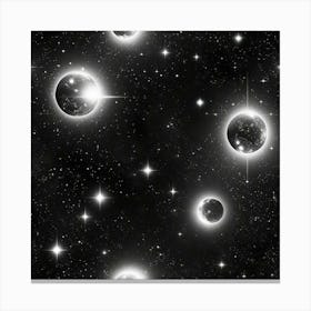 Galaxy Stars And Planets Canvas Print