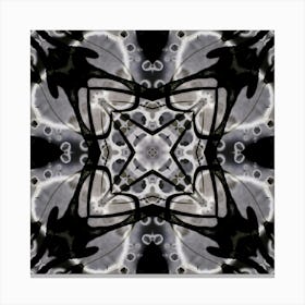 Gray Pattern Alcohol Ink 2 Canvas Print