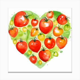 Heart Of Tomatoes Canvas Print