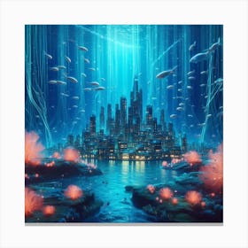 Underwater City Canvas Print