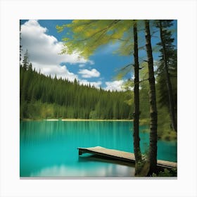 Blue Lake 7 Canvas Print