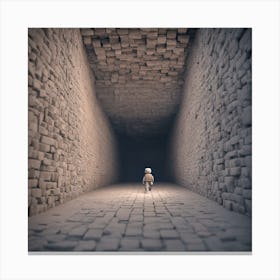 Man In A Tunnel 5 Canvas Print