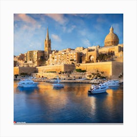 Sunset In Malta Canvas Print