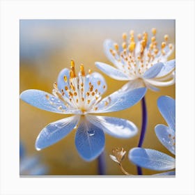 Blue Flowers Canvas Print