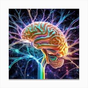 Brain Tree Canvas Print