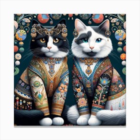 The Majestic Cats 8 Canvas Print