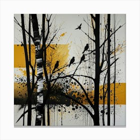 Leonardo Lightning Xl An Abstract Painting Of Nature Branches 3 (1) Canvas Print