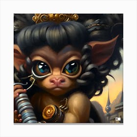 Troll Baby Canvas Print