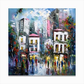 Vienna In Love: Romantic Cityscape Wall Art for Urban Elegance and Timeless Beauty Canvas Print