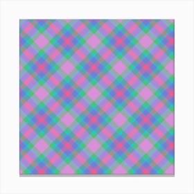 Plaid Fabric 59 Canvas Print