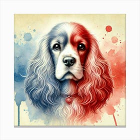 Watercolor English Cocker Spaniel 2 Canvas Print