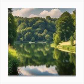 Lake In The Woods 8 Canvas Print