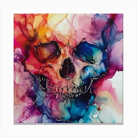 Colorful Skull 11 Canvas Print