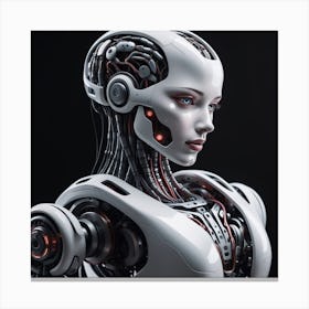 Cyborg Woman 51 Canvas Print