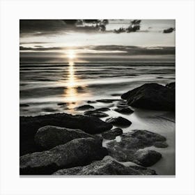 Sunset At The Beach 659 Canvas Print