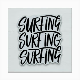 Surfing Surfing Canvas Print