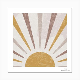 Sunburst.A fine artistic print that decorates the place. Canvas Print