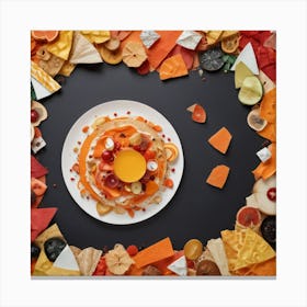 Plate Of Food Canvas Print