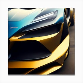 closeup of sports car Canvas Print