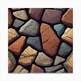 Stone Wall Background 2 Canvas Print