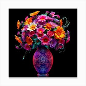 Colorful Flowers In A Vase 95 Toile