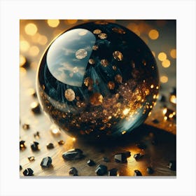 Crystal Ball With Bokeh Canvas Print