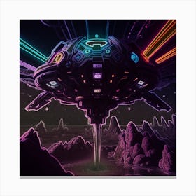 Alien Spaceship 1 Canvas Print