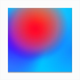 Abstract Red And Blue Canvas Print